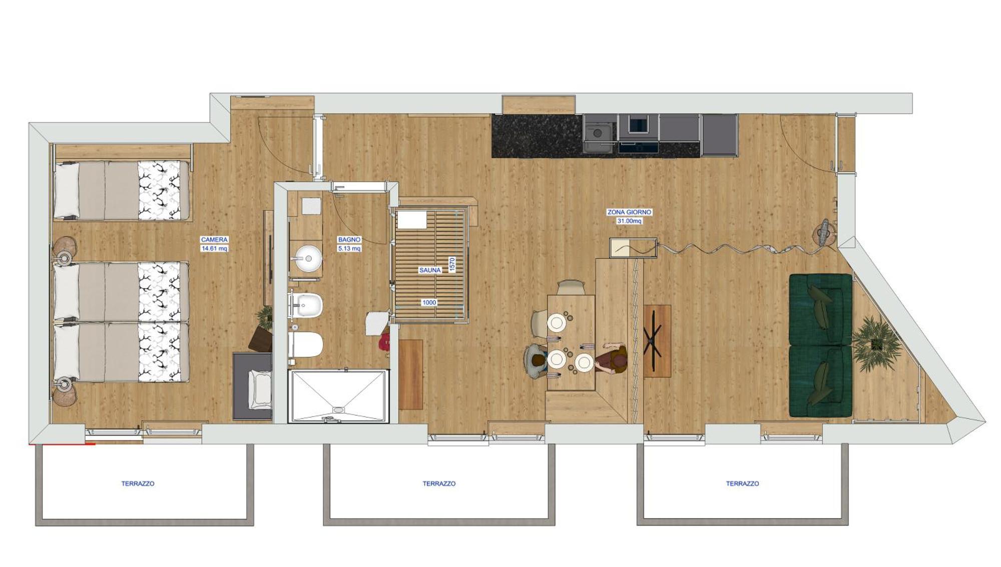 Cesa Dele Angele Apartment Colle Santa Lucia Exterior photo